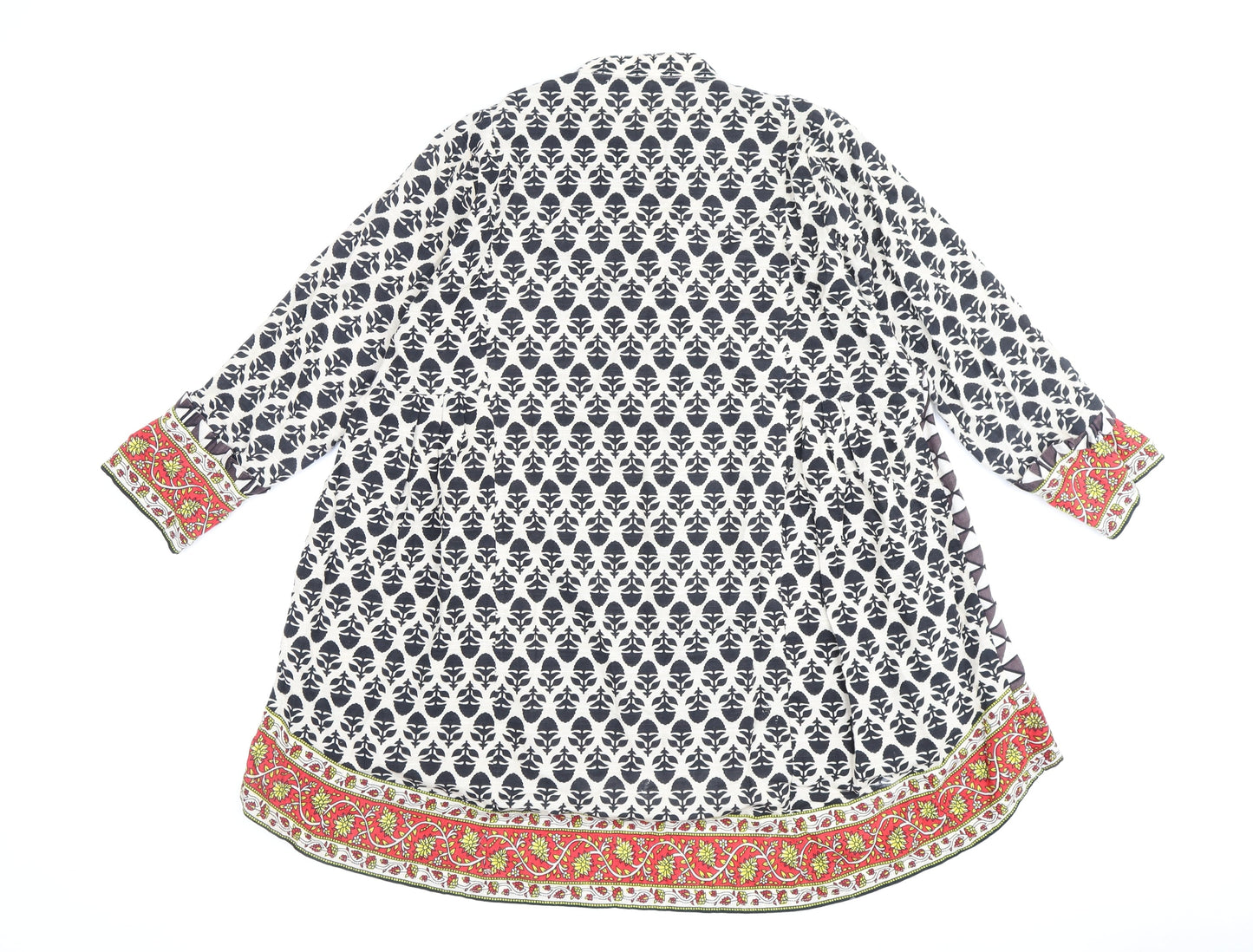Khaadi Women's Multicolour Geometric Shift Dress Size 10