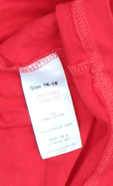 Disney Women's Red Christmas T-Shirt Size 16-18