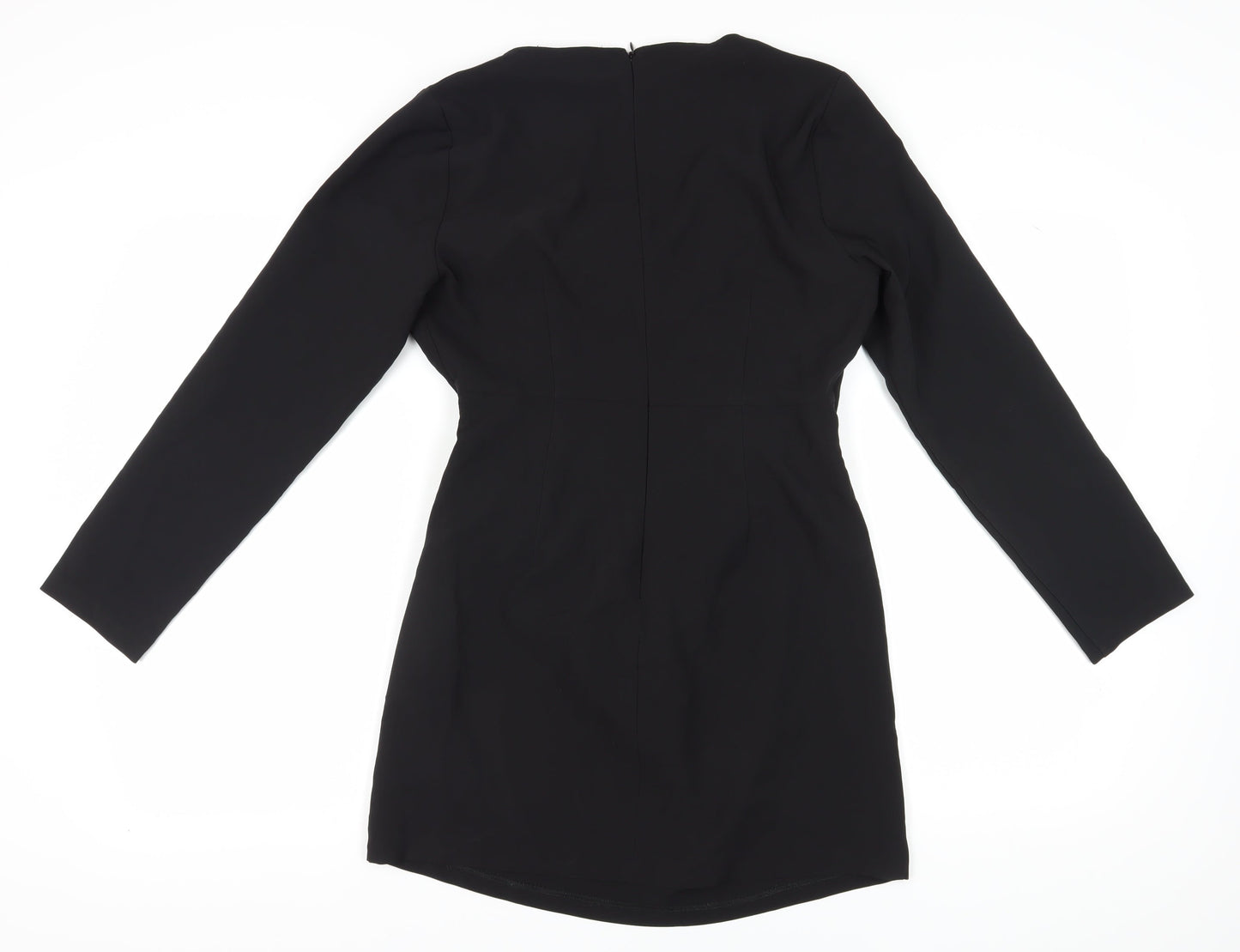 ZARA Women's Black Sheath Short Dress Size 12