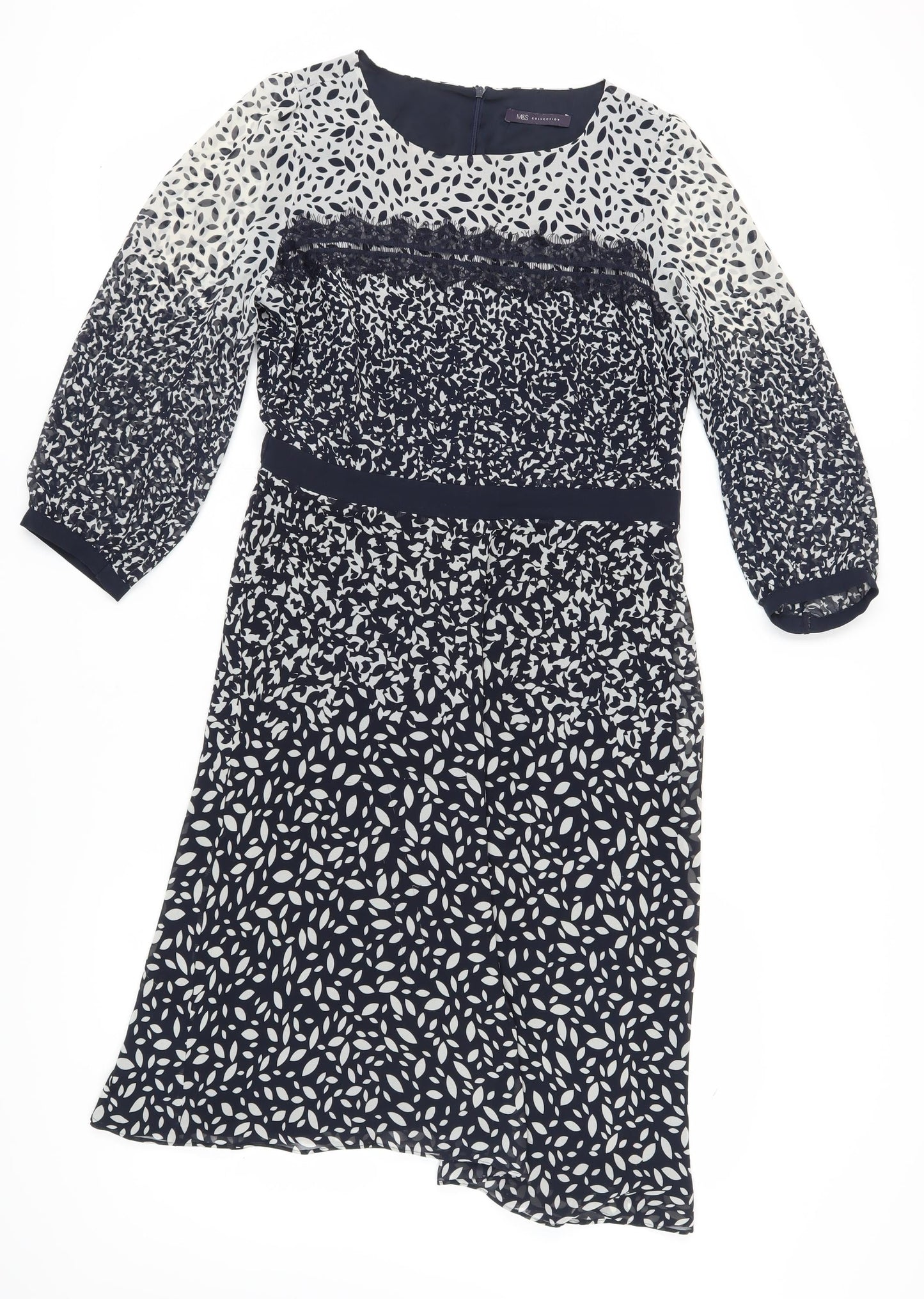 Marks and Spencer Women's Black Floral Fit & Flare Dress