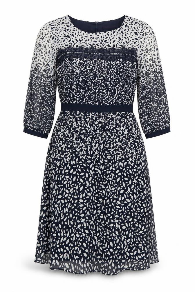 Marks and Spencer Women's Black Floral Fit & Flare Dress