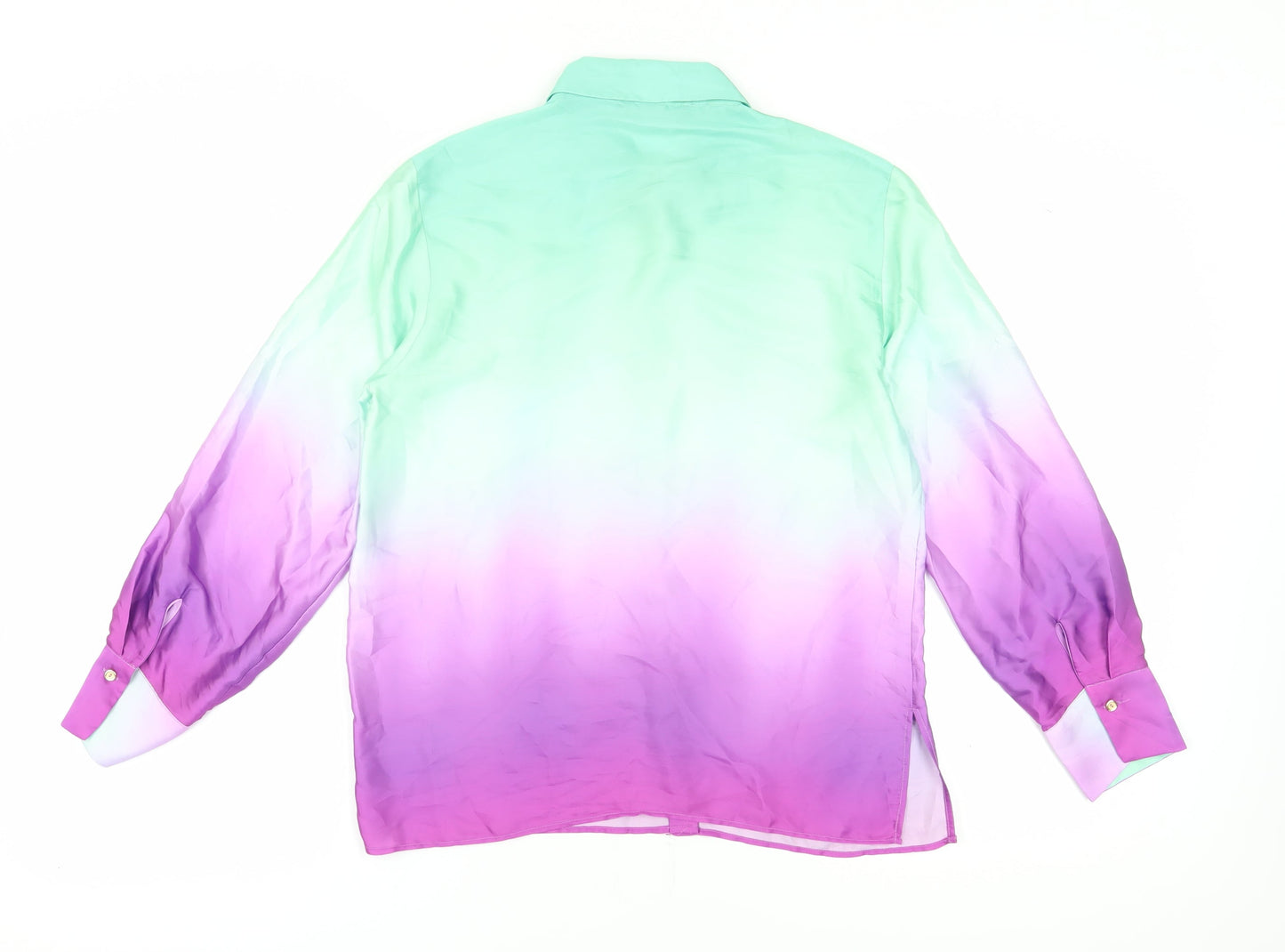 Zara Women's Multicoloured Button-Up Shirt Size S