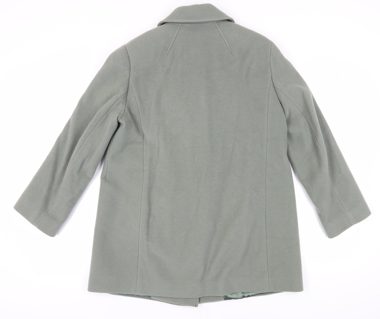 Eastex Women's Green Wool Cashmere Pea Coat Size 14