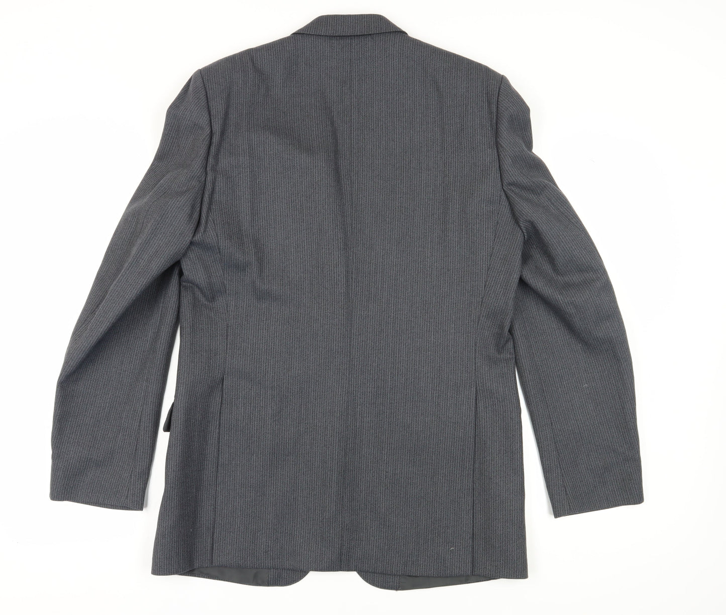 Centaur Men's Grey Wool Long Blazer, Size 40L