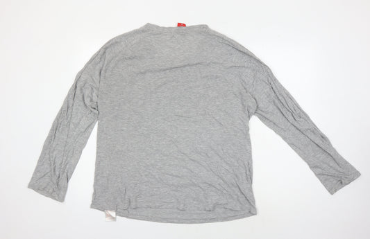 L.F.C. Men's XL Grey Long Sleeve Cotton T-Shirt