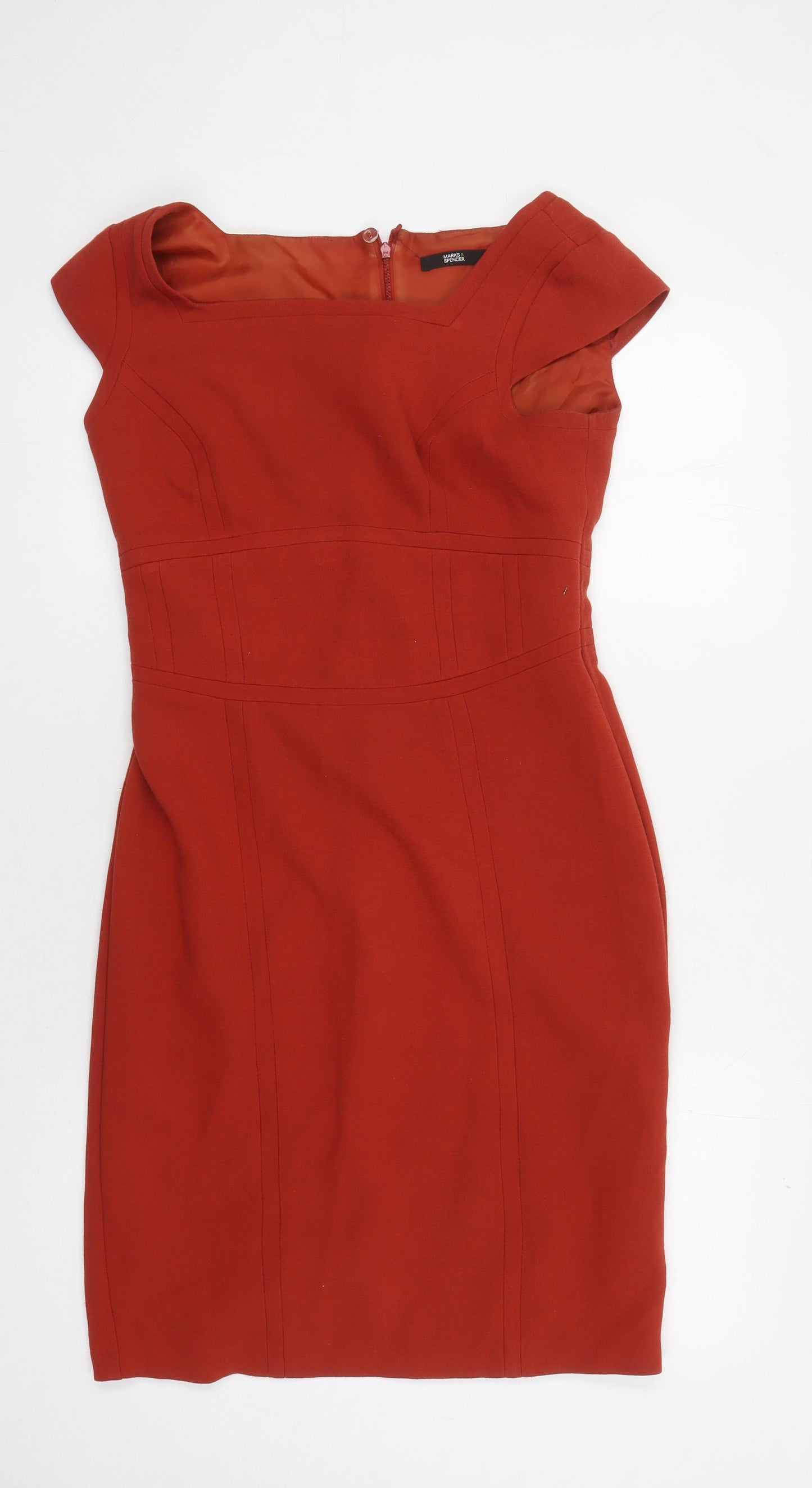 Marks and Spencer Women's Red Sheath Dress Size 10