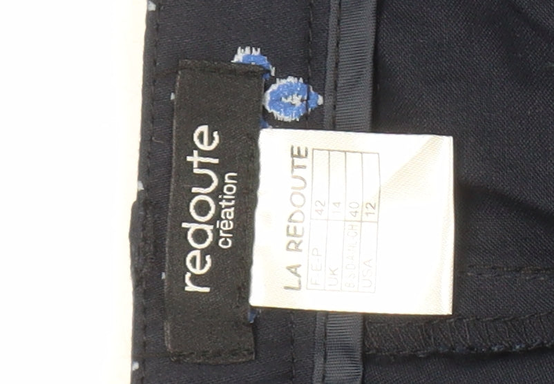 La Redoute Women's Blue Geometric Cropped Trousers