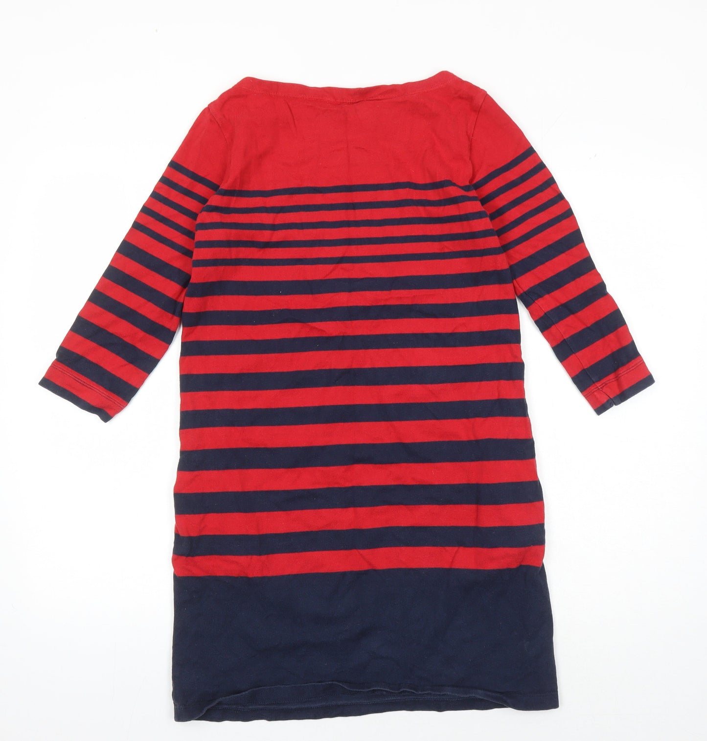 UNIQLO Women's Red & Blue Striped Shift Dress S