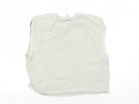 & Other Stories Women's Beige Sleeveless Cotton Tank