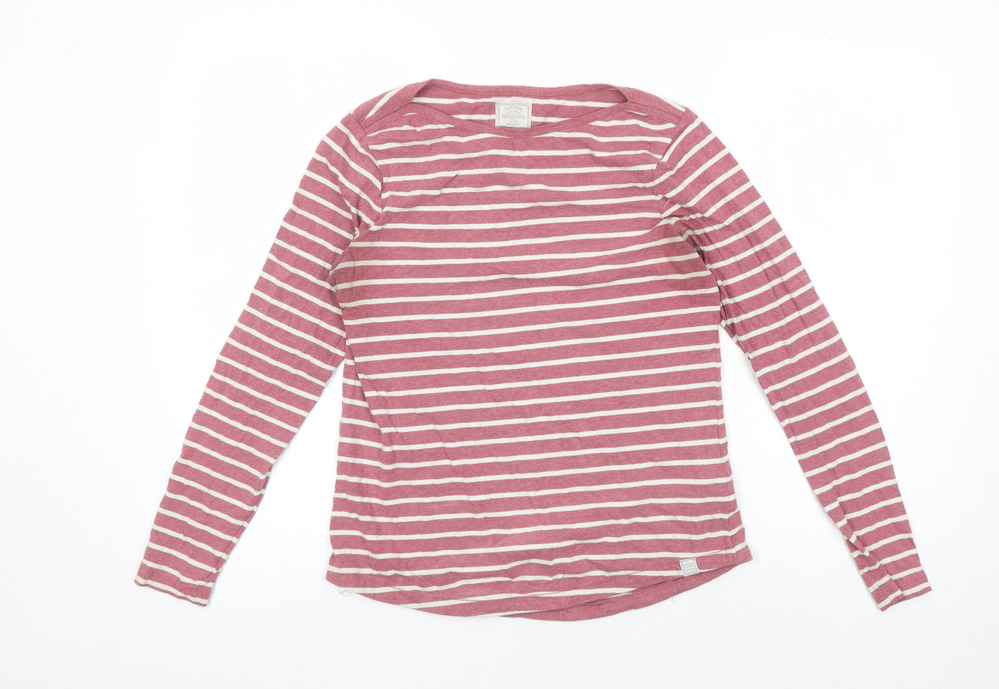 Fat Face Women's Red Striped Long Sleeve T-Shirt