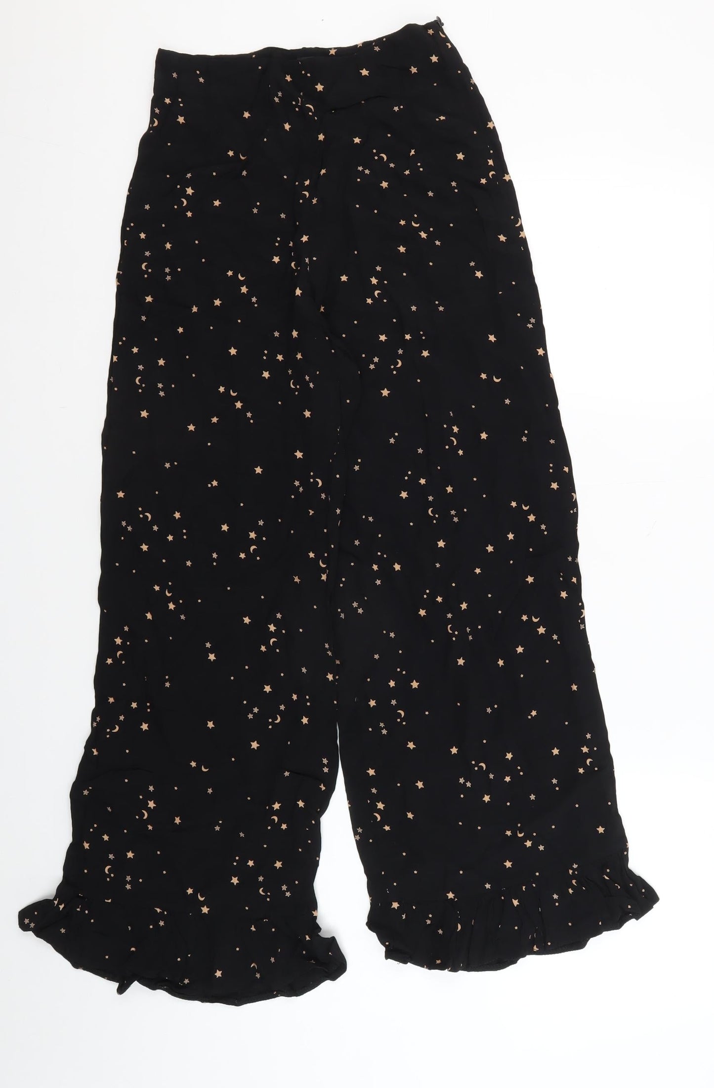 Nobody's Child Women's Black Wide-Leg Trousers Size 6