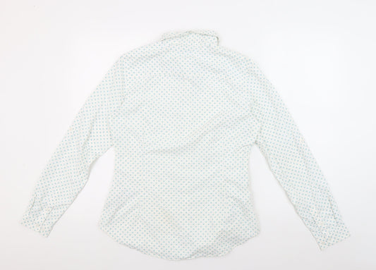 Trespass Women's White Geometric Button-Up Shirt S