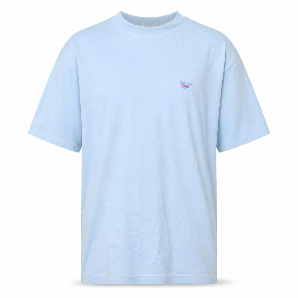 Mens UK Size L Reebok Blue  Cotton T-Shirt