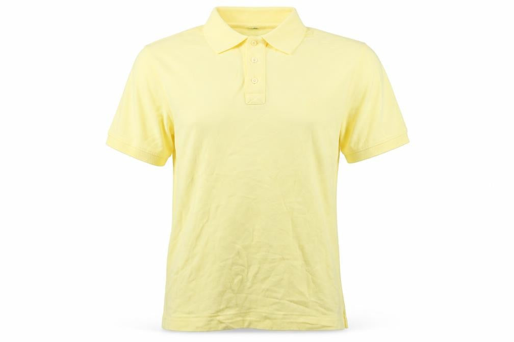 Jumper Men's Yellow S Polo Shirt with Collared Neck