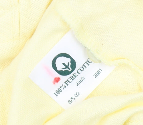 Jumper Men's Yellow S Polo Shirt with Collared Neck