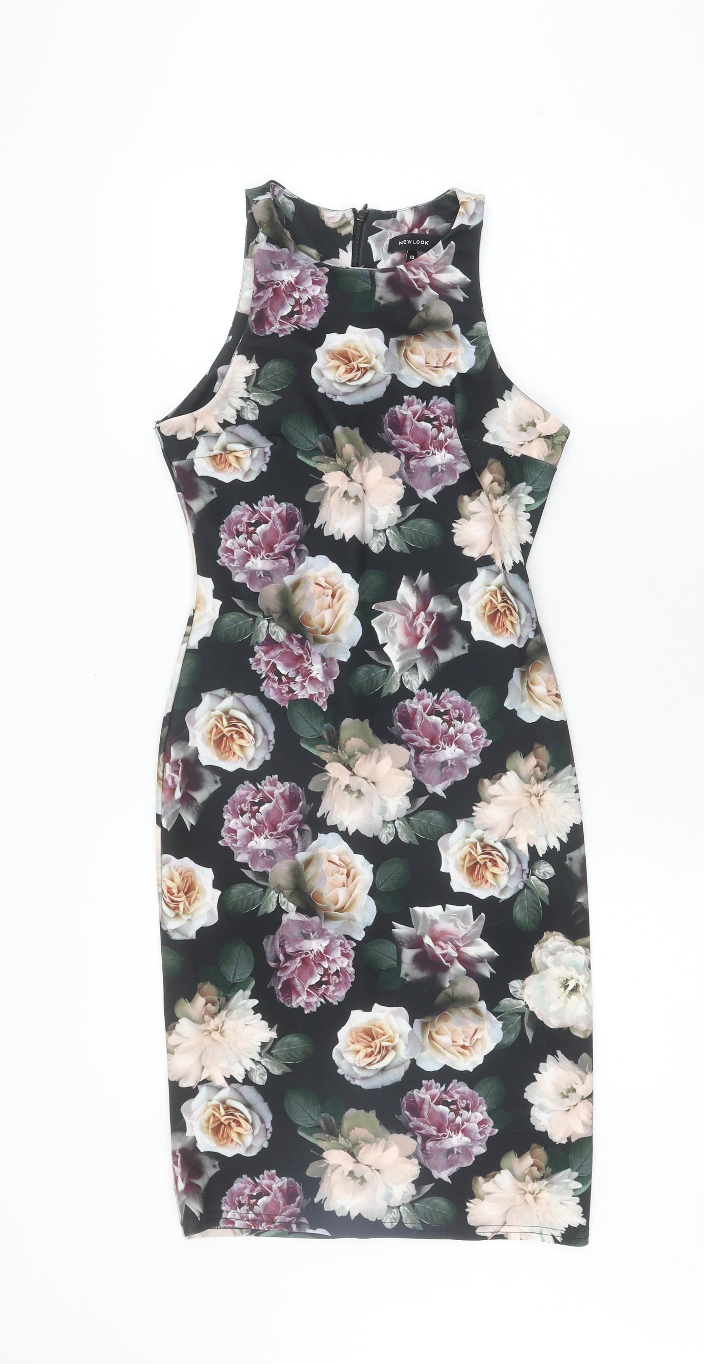 New Look Women's Floral Bodycon Dress - Multicoloured 10