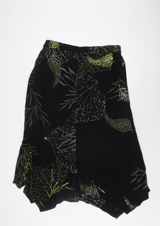 Angel Circle Women's Black Viscose Geometric Skirt Size 2