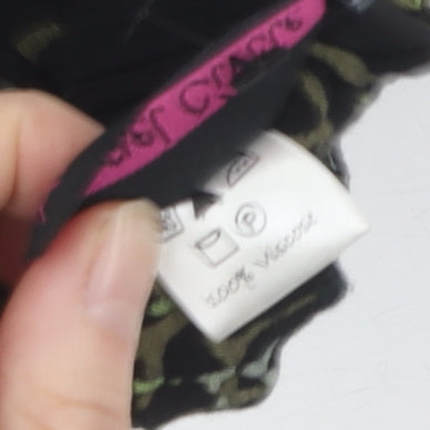 Angel Circle Women's Black Viscose Geometric Skirt Size 2