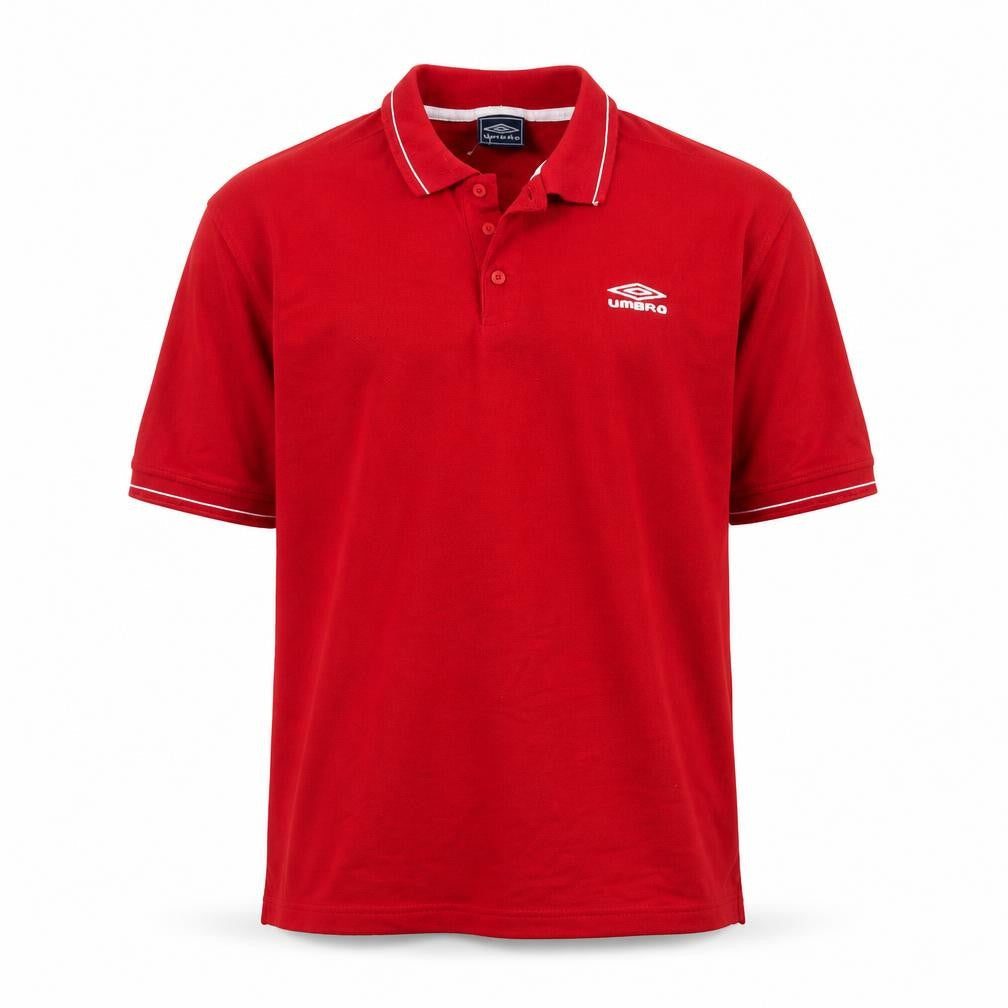 Umbro Men's Red Polo Shirt, L, Lightweight Sportswear