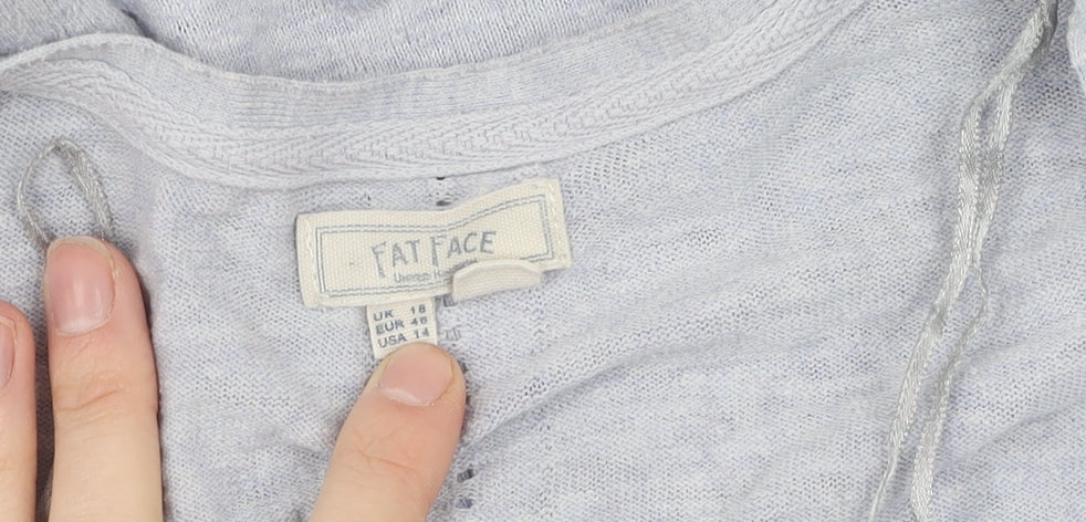 Fat Face Women's Ivory Cardigan Sleeveless Size 18