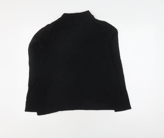 Hobbs Women's Black Cape Jumper | High Neck | Size L