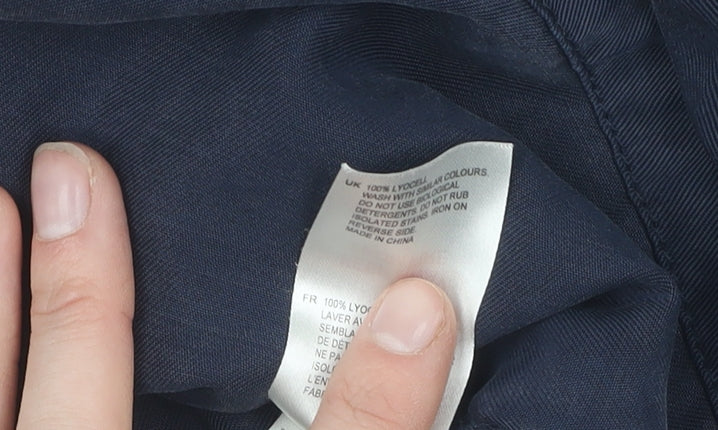 White Stuff Women's Blue Lyocell Jacket, Size 10
