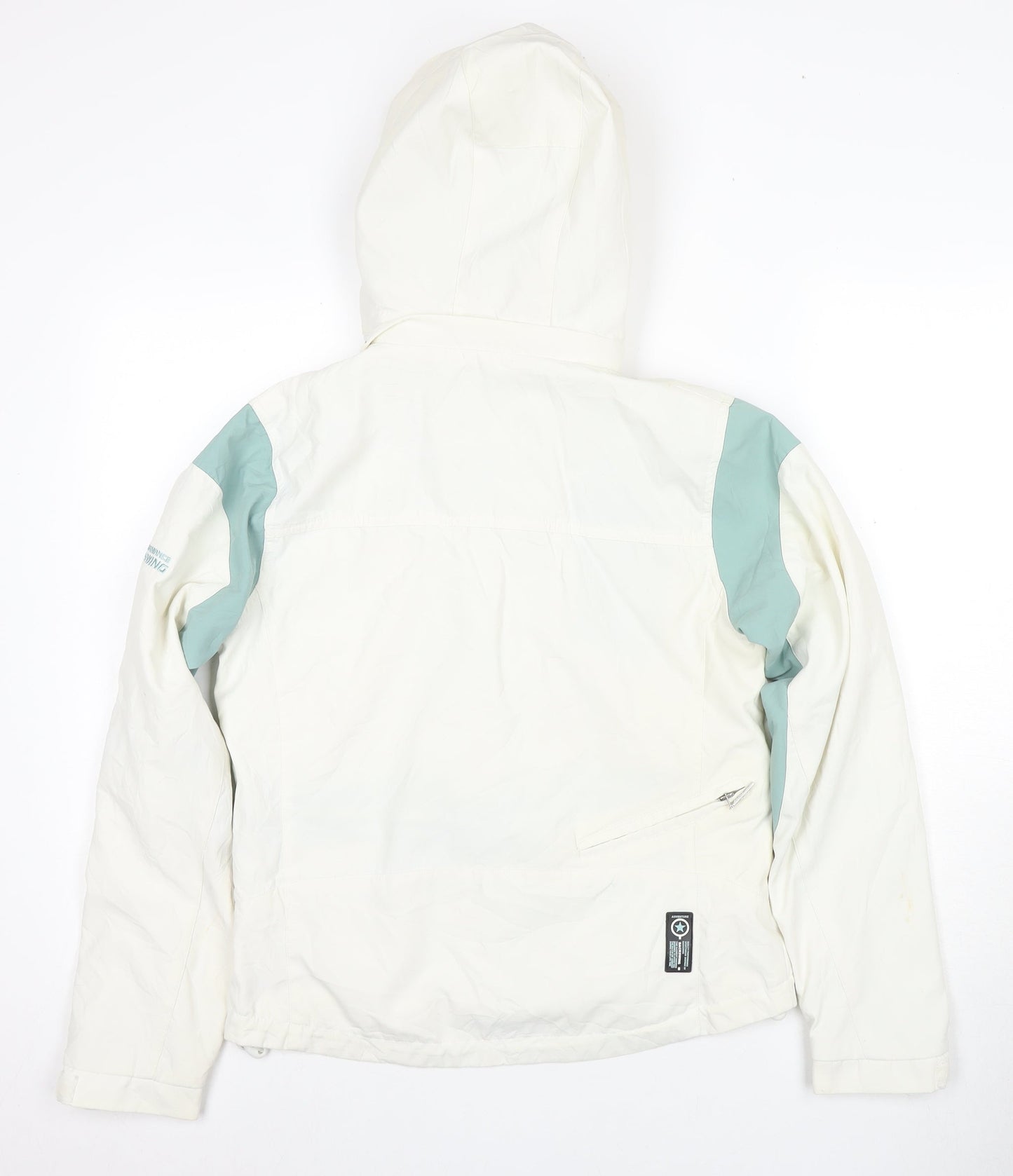 Backswing Women's Ivory Hooded Jacket Size 10