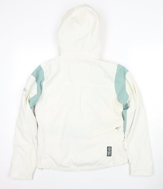 Backswing Women's Ivory Hooded Jacket Size 10