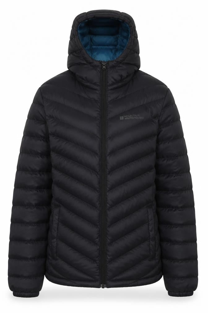 Womens UK Size 6 Regular Mountain Warehouse Black Nylon Jacket