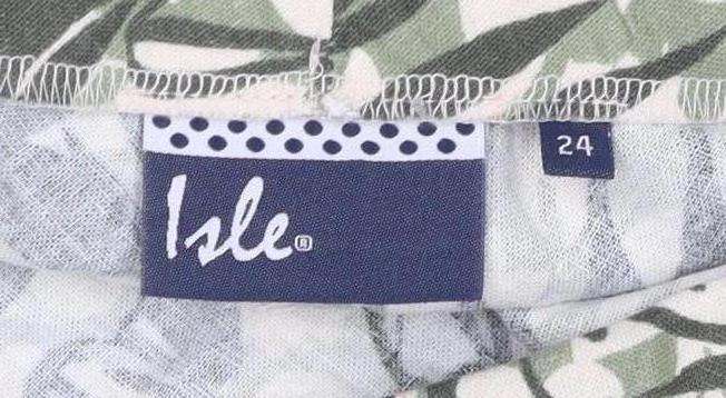 Elle Women's Floral Multicoloured Cotton Skirt Size 16