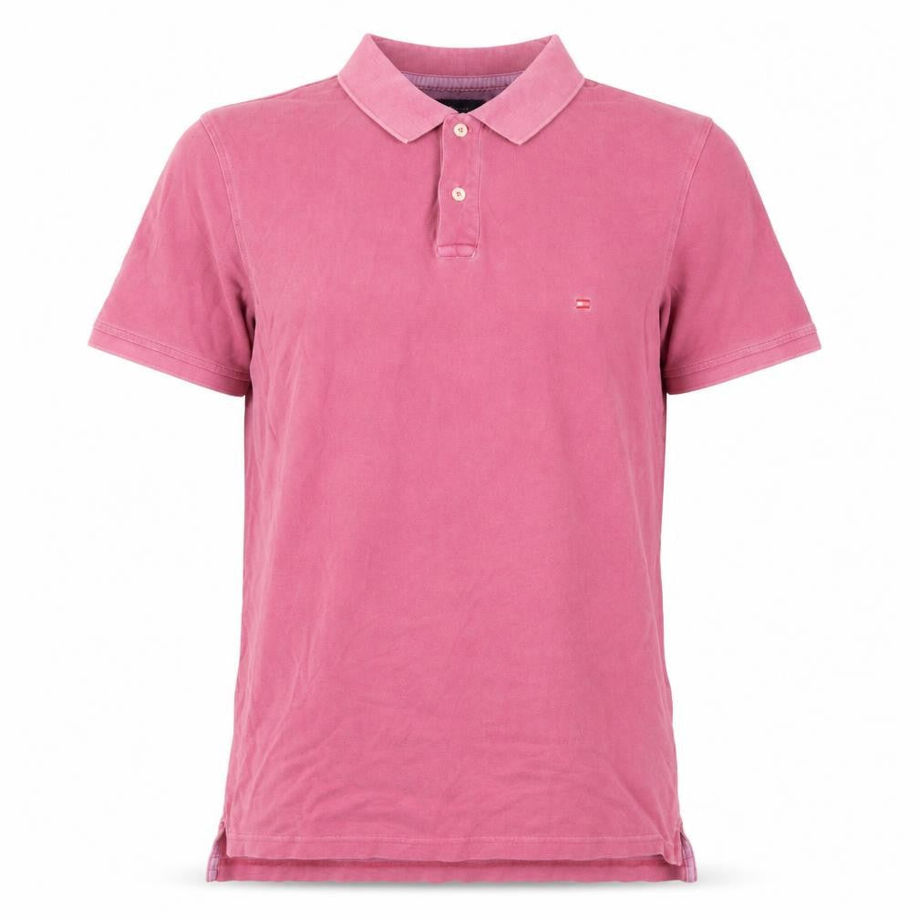 Tommy Hilfiger Men's Pink Polo, Slim Fit, Size L