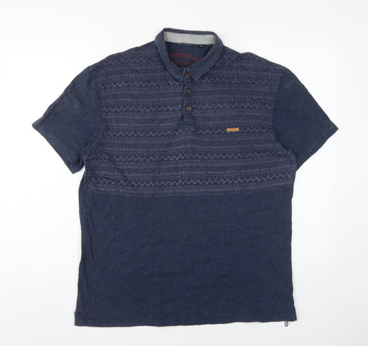 Firetrap Men's Blue XL Polo Shirt