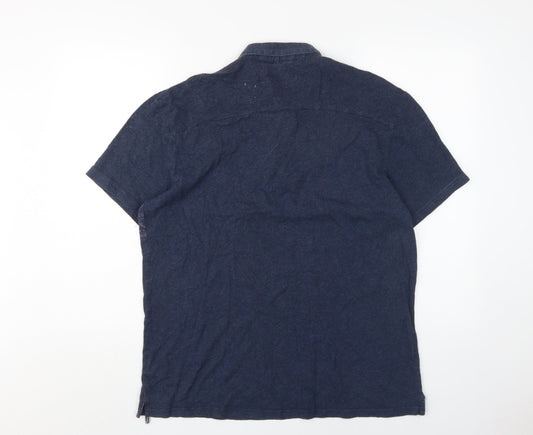 Firetrap Men's Blue XL Polo Shirt