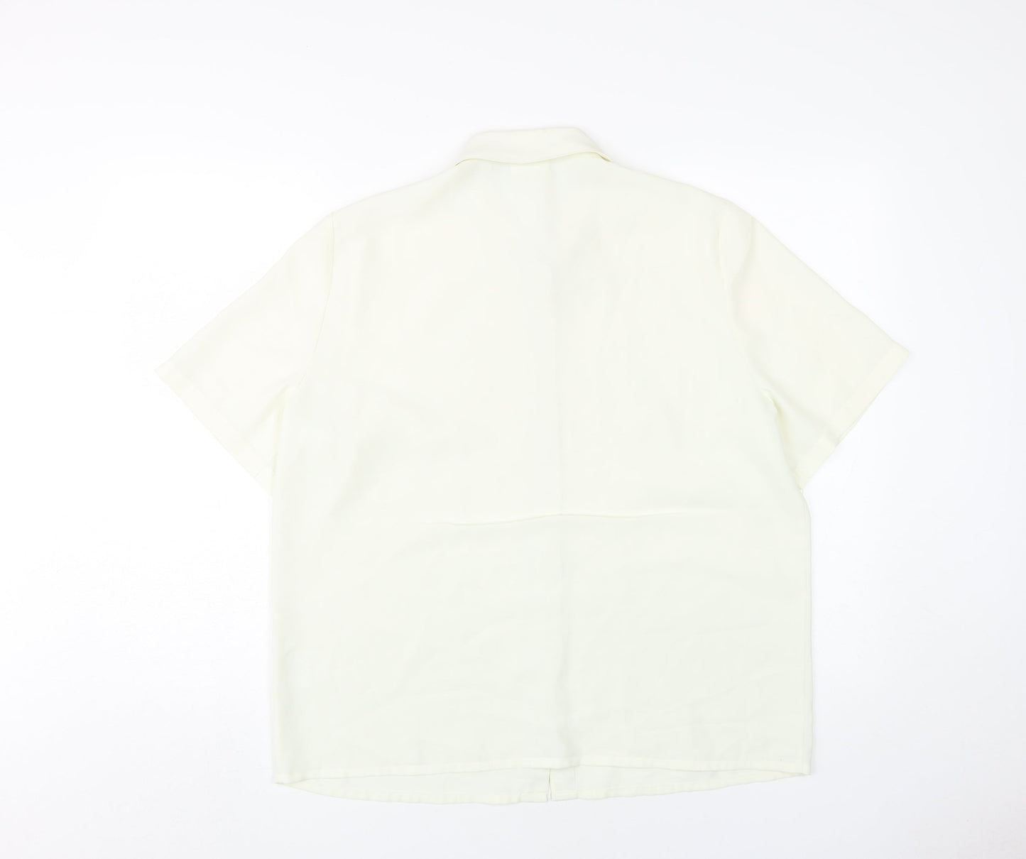 Eastex Women's Ivory Button-Up Blouse Size 14