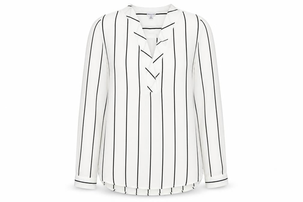 Womens UK Size 10 Jacqueline de Yong White Polyester Blouse