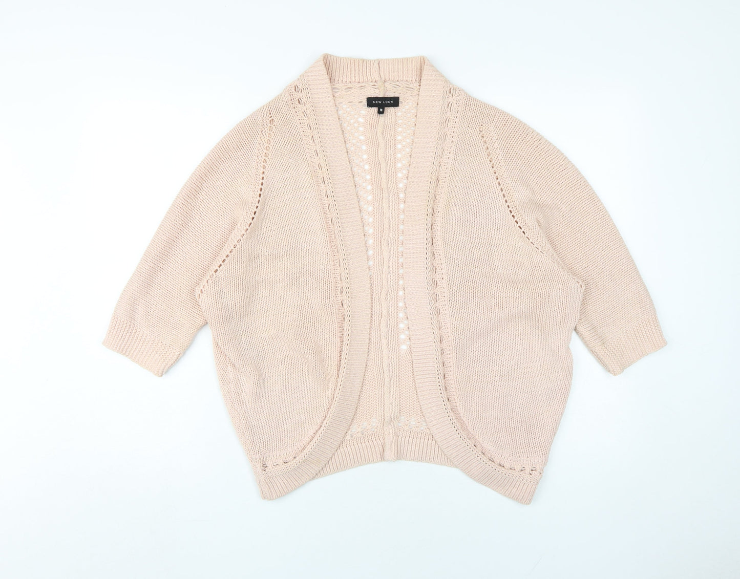 New Look Women's Beige Open Cardigan Size 10
