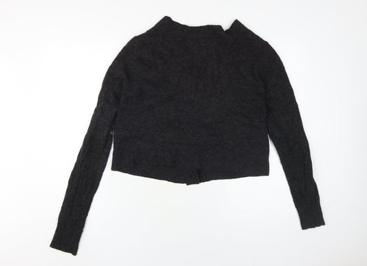 Arket Women's Black V-Neck Cardigan S