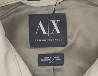 Armani Exchange Women Beige Mid-Length Basic Jacket M