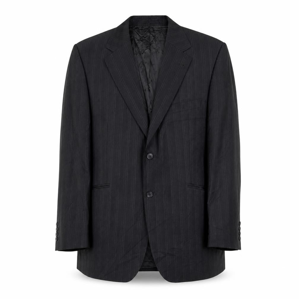 Mens 44 Chest Regular Jeff Banks Black Two-Button Blazer