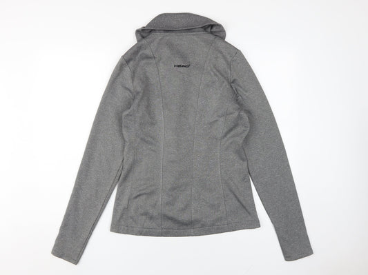 Head Women's Grey Biker Jacket - Size S, Casual Style