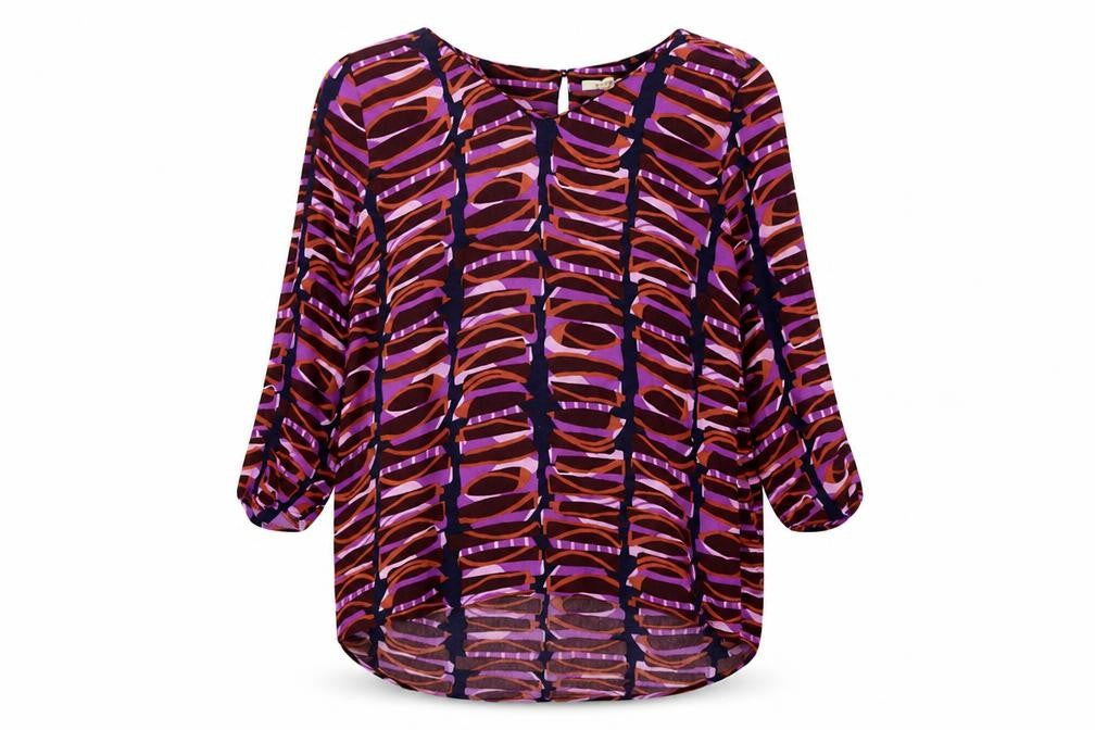 Womens UK Size 12 White Stuff Purple Viscose Blouse