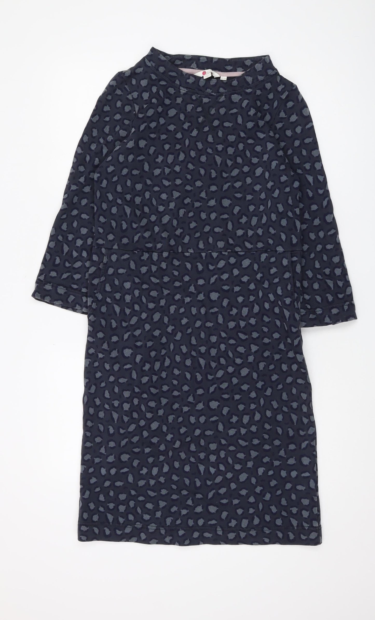 Boden Women's Blue Animal Print Shift Dress - Size 8