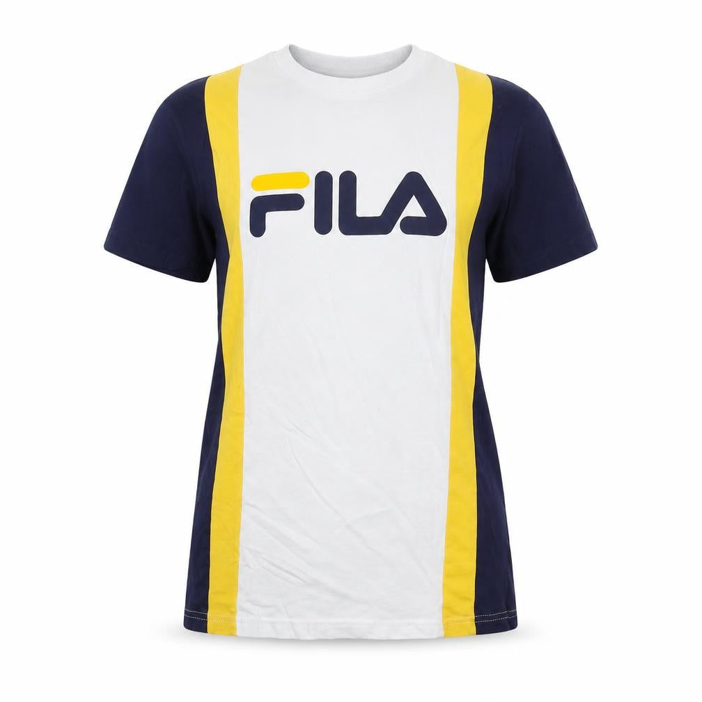 Unisex Adultss UK Size 2XS FILA Multicoloured Cotton T-Shirt