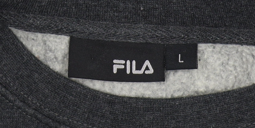 Fila Men's Black Pullover Sweatshirt - Size L