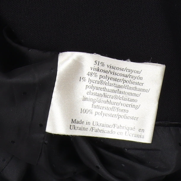 Laura Ashley Women's Black Blazer, UK 10, 3/4 Sleeve