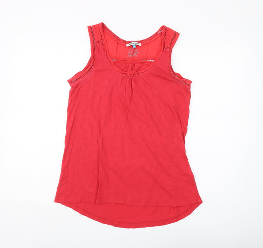 White Stuff Women's Red Tank Top Size 12 Casual
