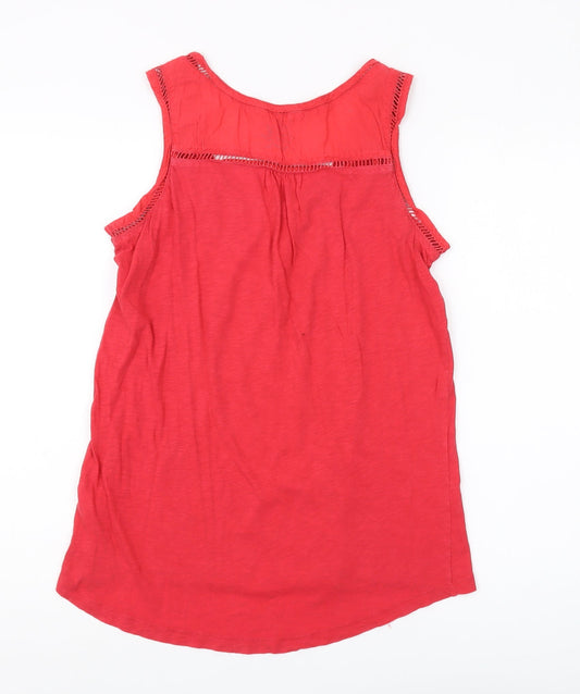 White Stuff Women's Red Tank Top Size 12 Casual