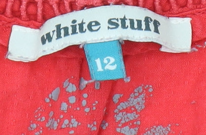White Stuff Women's Red Tank Top Size 12 Casual