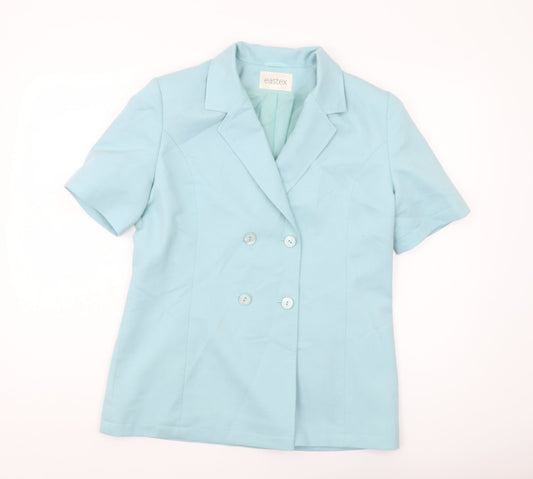 Eastex Women's Blue Suit Jacket - Size 10, Classic Fit
