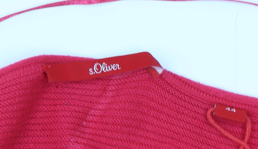s.Oliver Women's Red Pullover Jumper Size 16